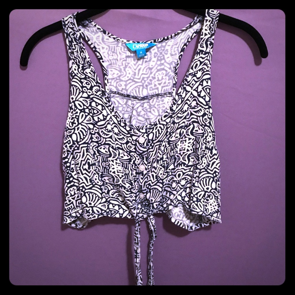 Nanette Laporte Amore Size Medium Cropped Vest